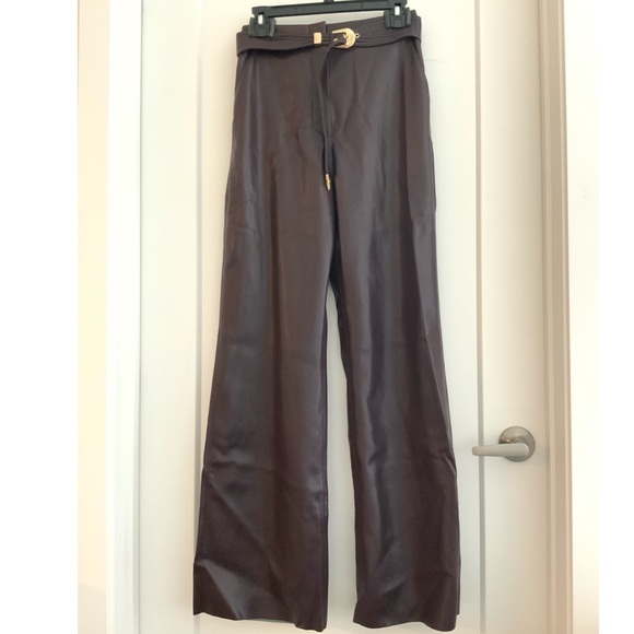Nanushka vegan leather high waist boot cut pants - Picture 2 of 4